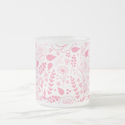 Floral Frosted Mok (Center)