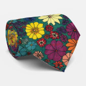 "Floral Fun #1" Stropdas voor de ventilatortuin (Opgerold)
