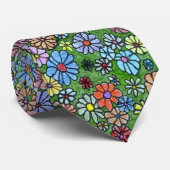 "Floral Fun #2" Stropdas voor de ventilatortuin (Opgerold)