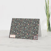 Floral Fun Gepersonaliseerd inspirativiteit Trendy Kaart (Achterkant)