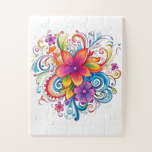 Floral Fun Jigsaw Puzzel (Verticaal)