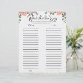 Floral Fun Musical Vrijgezellenfeest Spel (Staand voorkant)