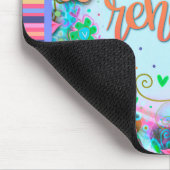 Floral Fun Renewal Moderne Stripe Inspirivity Muismat (Hoek)