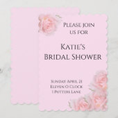 Floral Fun Vrijgezellenfeest Uitnodigen Kaart (Voorkant / Achterkant)