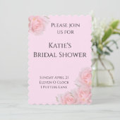 Floral Fun Vrijgezellenfeest Uitnodigen Kaart (Staand voorkant)