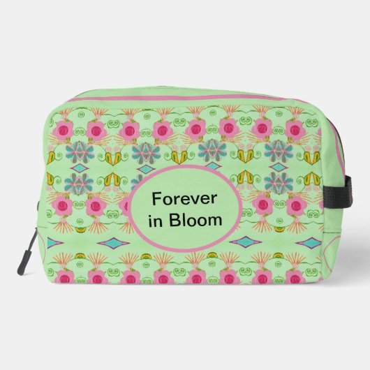 Floral & Functioneel: voor altijd in bloei Toilettasje (Achterkant)