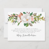 Floral Funeral Bedankkaart (Voorkant)