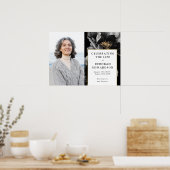 Floral Funeral Celebration of Life Fototeken Poster (Keuken)