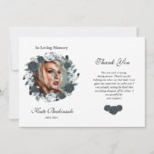 Floral Funeral Hartelijk dank Bedankkaart (Voorkant)