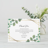 Floral Funeral Hartelijk dank Bedankkaart (Staand voorkant)