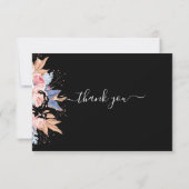 Floral Funeral Hartelijk dank Bedankkaart (Achterkant)