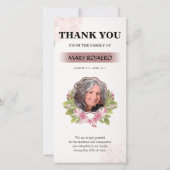 Floral Funeral Hartelijk dank Bedankkaart (Voorkant)