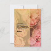 Floral Funeral Hartelijk dank Kaart (Achterkant)