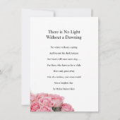 Floral Funeral Kaart (Achterkant)