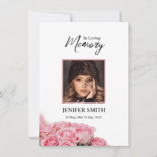 Floral Funeral Kaart