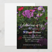 Floral Funeral | Levensbloem Kaart (Voorkant / Achterkant)