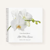 Floral Funeral Memorial Budget Guest Book Notitieboek (Voorkant)