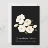 Floral Funeral Memorial Foto's: viering van het le Bedankkaart (Achterkant)