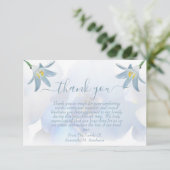 Floral funeral Memorial White in het liefhebben va Bedankkaart (Staand voorkant)