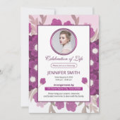 Floral Funeral Prayer Card Sjabloon (Voorkant)