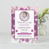 Floral Funeral Prayer Card Sjabloon (Staand voorkant)