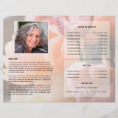 Floral Funeral Programme Flyer Sjabloon (Achterkant)