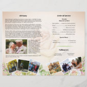 Floral Funeral Programme Sjabloon (Achterkant)