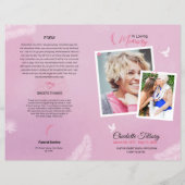 Floral Funeral Programme Sjabloon (Voorkant)