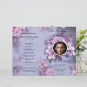 Floral Funeral Programme Sjabloon (Staand voorkant)