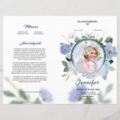 Floral Funeral Programme Sjabloon (Voorkant)