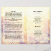 Floral Funeral Programme sjabloon (Achterkant)