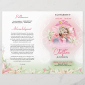 Floral Funeral Programme Sjabloon (Voorkant)