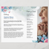 Floral Funeral Programme Sjabloon (Achterkant)