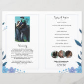 Floral Funeral Programme Sjabloon (Achterkant)