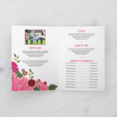 Floral Funeral Programme Sjabloon (Binnen)