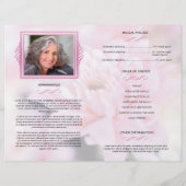 Floral Funeral Programme Sjabloon (Achterkant)