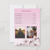 Floral Funeral Programme Sjabloon Kaart (Achterkant)