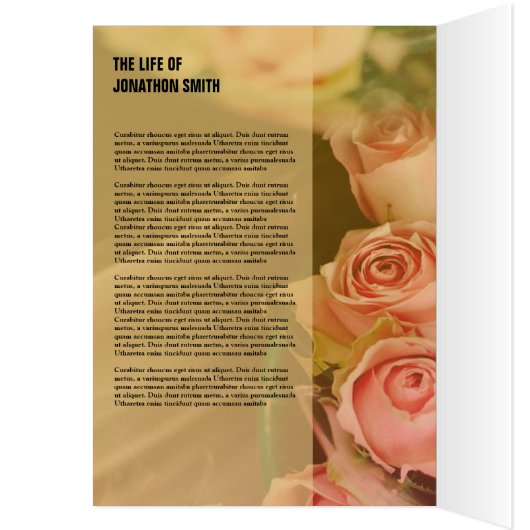 Floral Funeral Sjabloon (Binnen (Links))