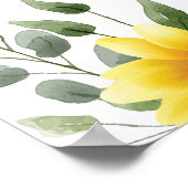 Floral Funeral Welcome Sign Sjabloon Poster (Hoek)