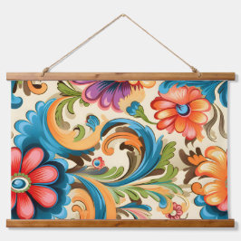 Floral Funkadelic Botanical Hangend Wandkleed