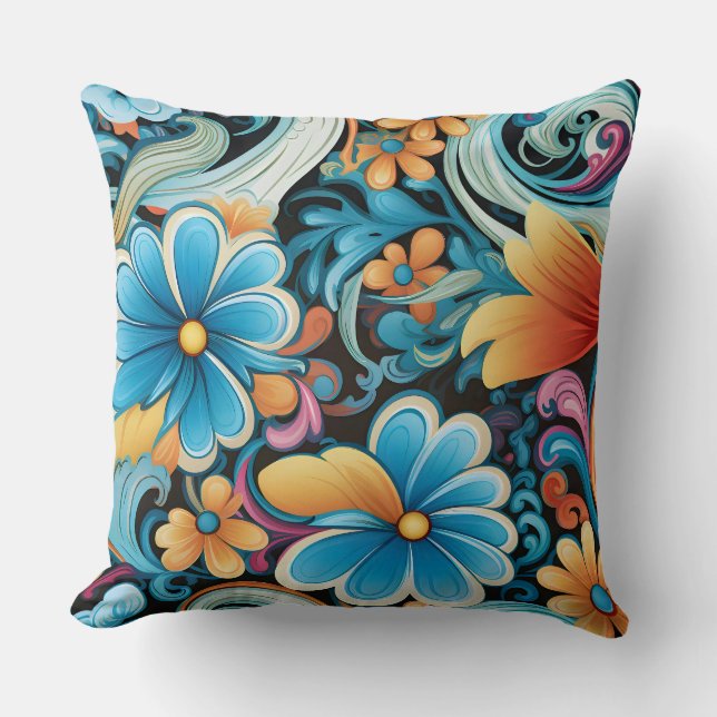 Floral Funkadelic Botanical Kussen (Voorkant)