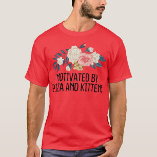 Floral Funny, gestimuleerd door Pizza en Kittens T-shirt