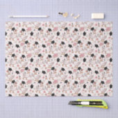 Floral Funny Groovy Goose Afstuderen Tissuepapier (Craft)
