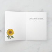 Floral Funny Moederdag Kaart (Binnen)