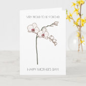 Floral Funny Moederdag Kaart (Gele Bloem)