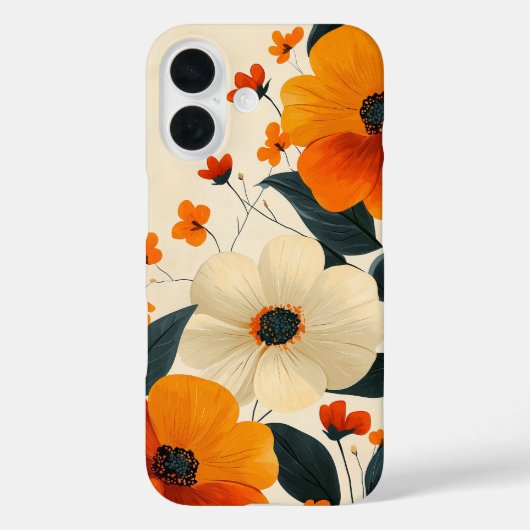 Floral Fusion telefoonhoesje Case-Mate iPhone Case (Achterkant)