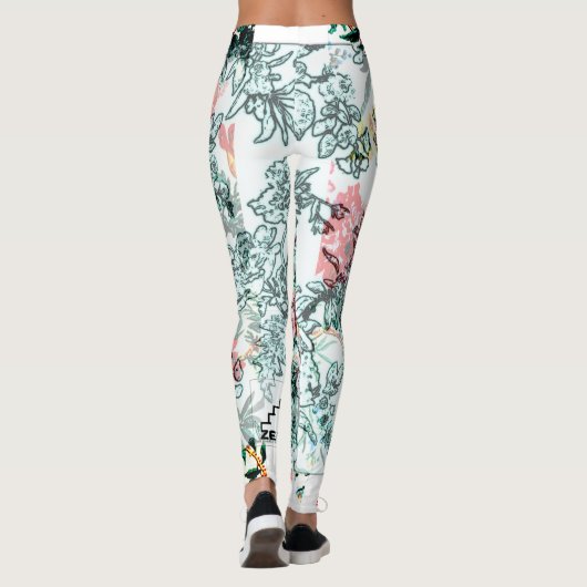 Floral Future Design Leggings (Achterkant)