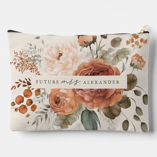 Floral Future Mrs. Bride wordt een cadeau Etui (Achterkant)