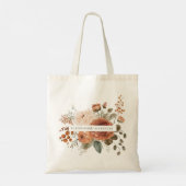 Floral Future Mrs. Bride wordt een cadeau Tote Bag (Achterkant)
