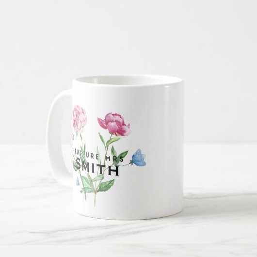 Floral  Future Mrs  Koffiemok (Voorkant links)